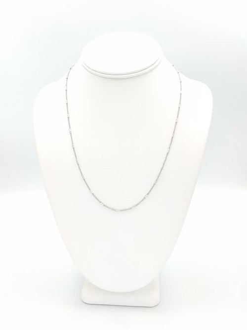 Bead Chain - White Gold 14k (.585) 3.3 grams 20 inch