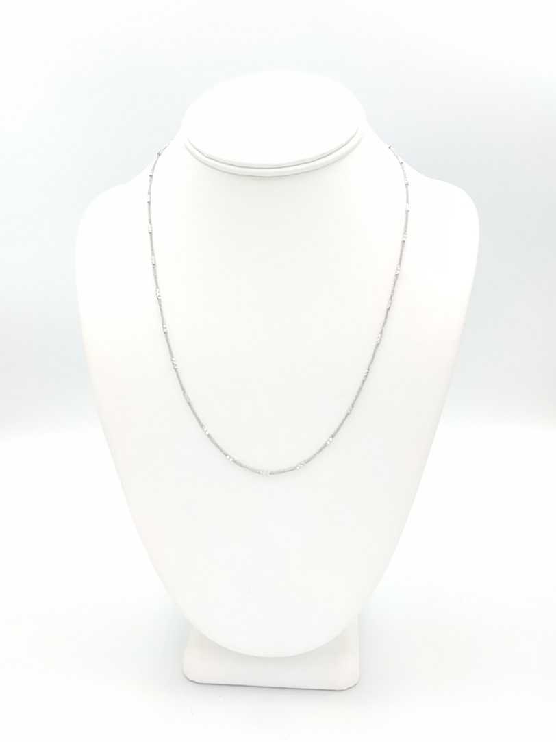 Bead Chain - White Gold 14k (.585) 3.3 grams 20 inch