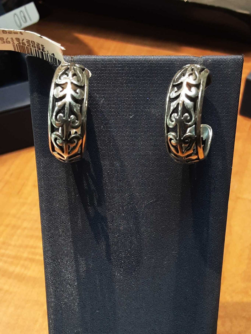 James Avery Hoop Earring Silver 6.3 Grams