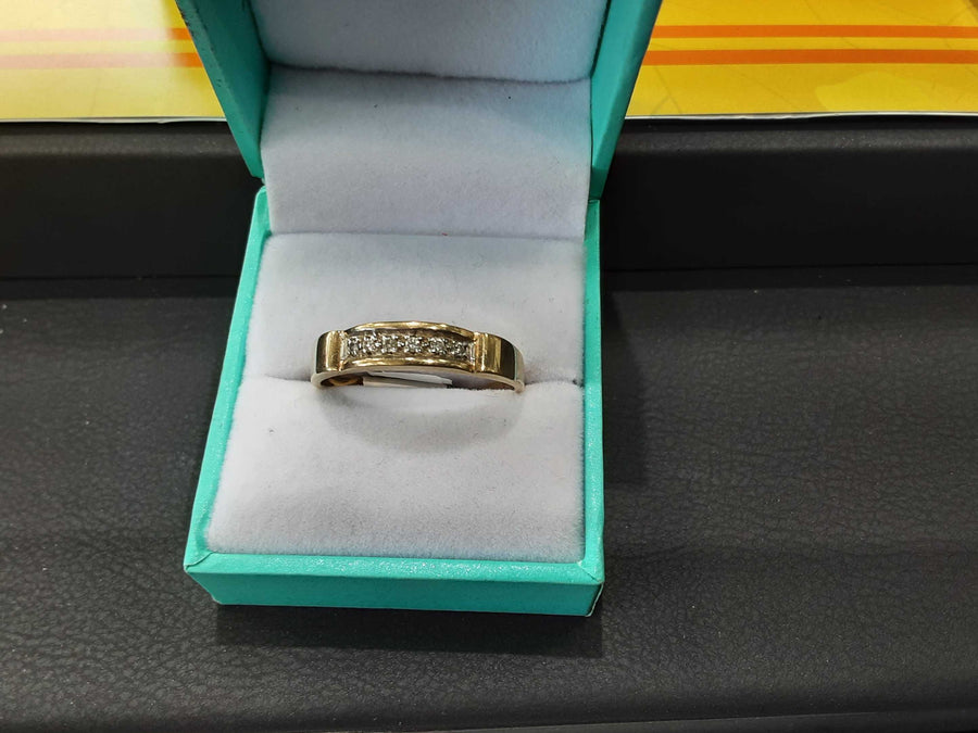 Ring - Wedding Band - Yellow Gold 10k (.417) 3.5 grams Size 13