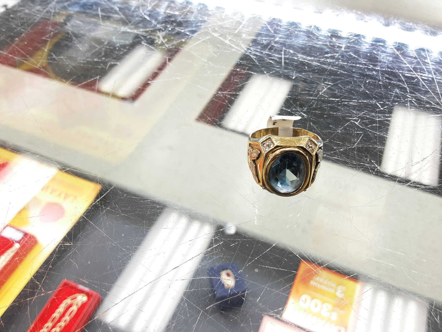 Men's Ring - Yellow Gold 10k (.417) 12.4 grams Size 13.5
