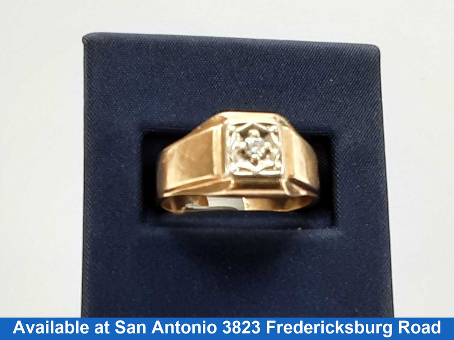 Men's Ring - Yellow Gold 10k (.417) 5.5 grams Size 10