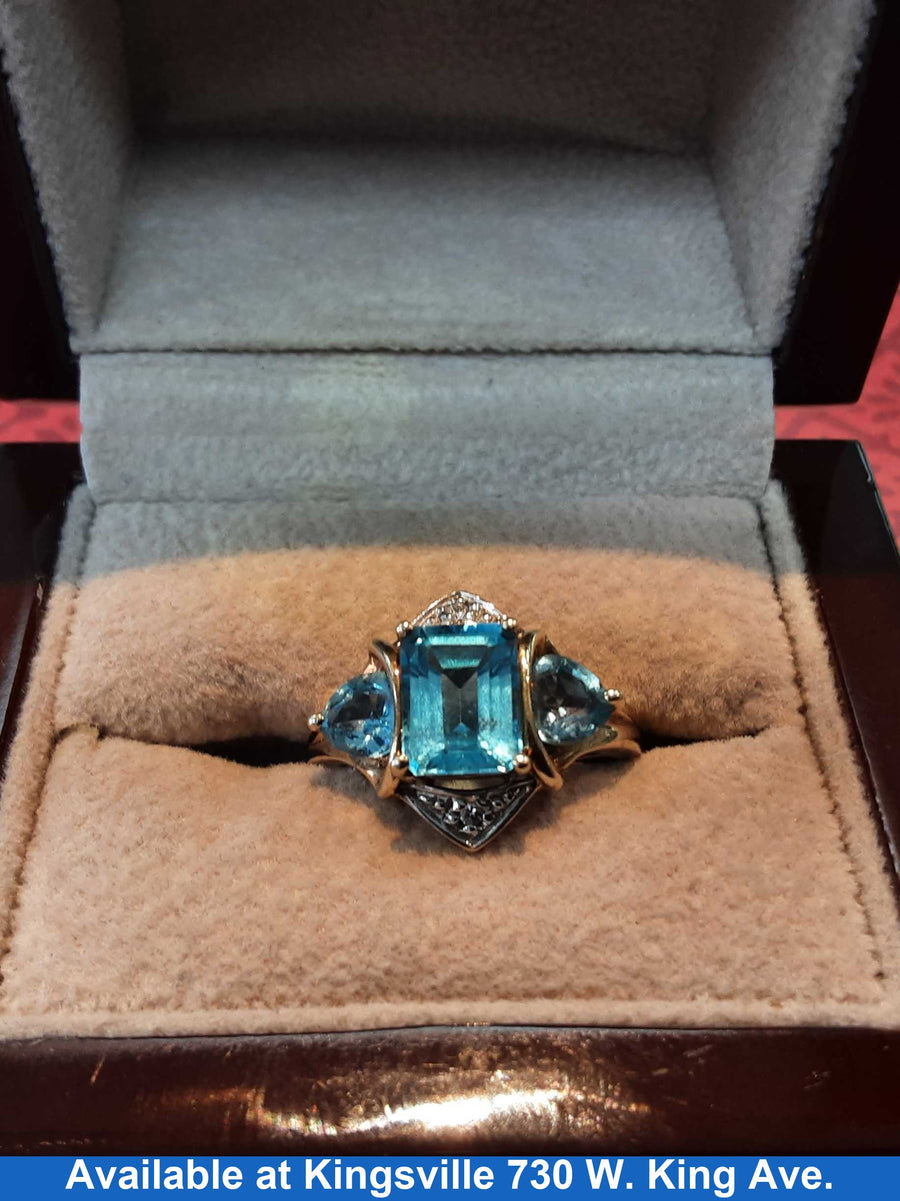 Women's Ring - Yellow Gold 10k (.417) 4.3 grams Size 8