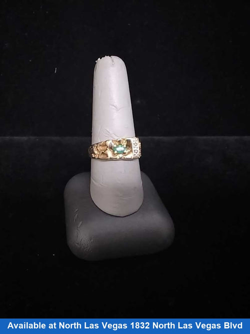 Men's Ring - White Gold 10k (.417) 5.5 grams Size 9