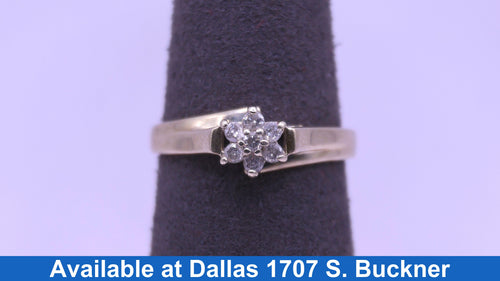Women's Ring - White Gold 10k (.417) 2.4 grams Size 8.5
