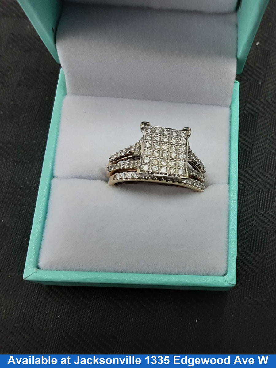 Ring - Wedding Set - Yellow Gold 10k (.417) 5.4 grams Size 8.5