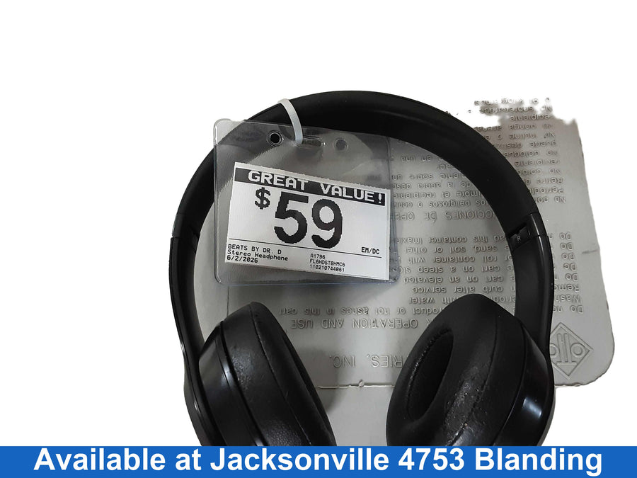 Beats By Dr. Dre A1796 Black Stereo Headphone