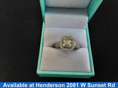 Ring - Wedding Set - White Gold 14k (.585) 4.7 grams Size 6
