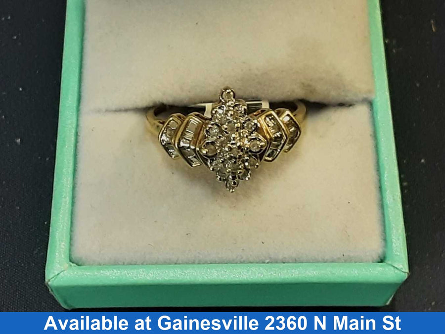 Women's Ring - Yellow Gold 10k (.417) 2.7 grams Size 10