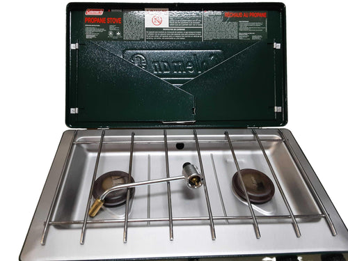 Coleman 2 Burner Green Gas Grill / Smoker