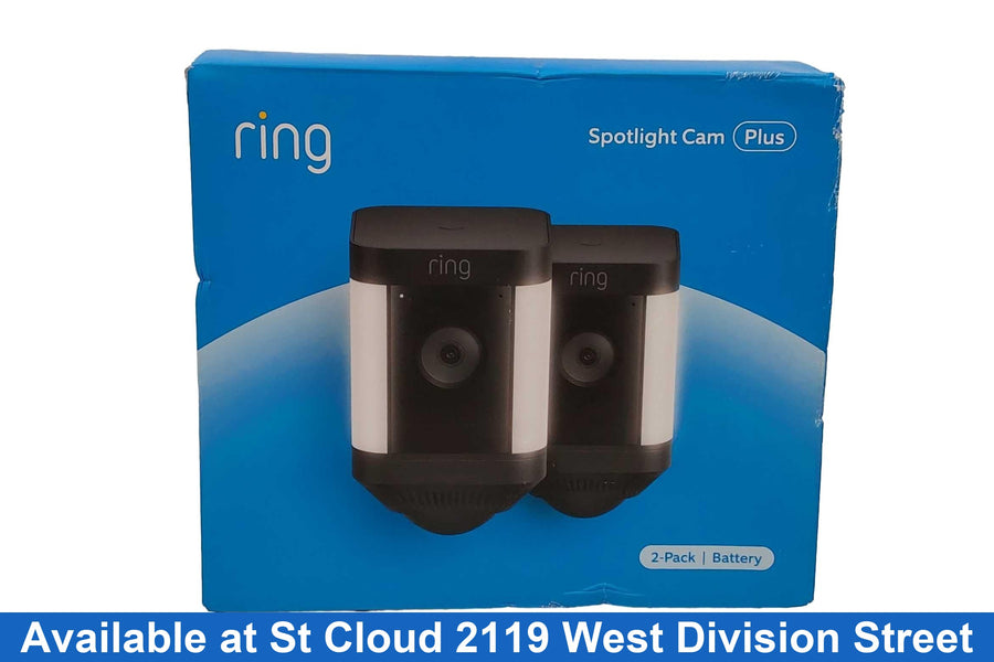 Ring Spotlight Cam Plus 2 Pack Black Security Camera Only