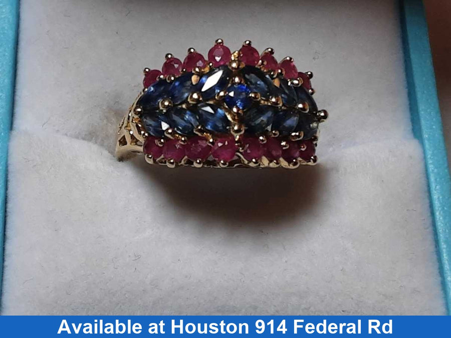 Women's Ring - Yellow Gold 14k (.585) 4 grams Size 7.5