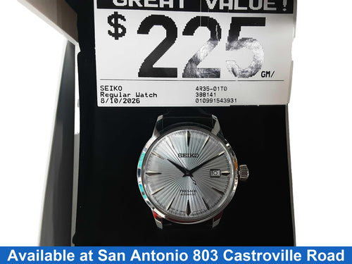 Seiko 4r35-01t0 Brown Regular Watch