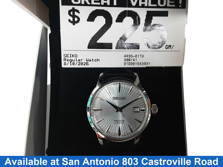 Seiko 4r35-01t0 Brown Regular Watch