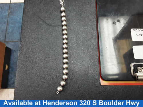 Bead Bracelet - Silver 18.7 grams 12 inch