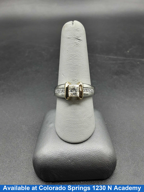 Ring - Wedding Band - White Gold 14k (.585) 7.2 grams Size 9