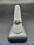Ring - Wedding Band - White Gold 14k (.585) 7.2 grams Size 9