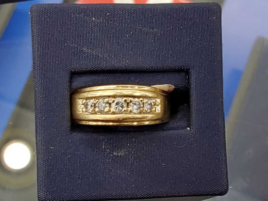 Ring - Wedding Band - Yellow Gold 14k (.585) 6 Grams Size 10