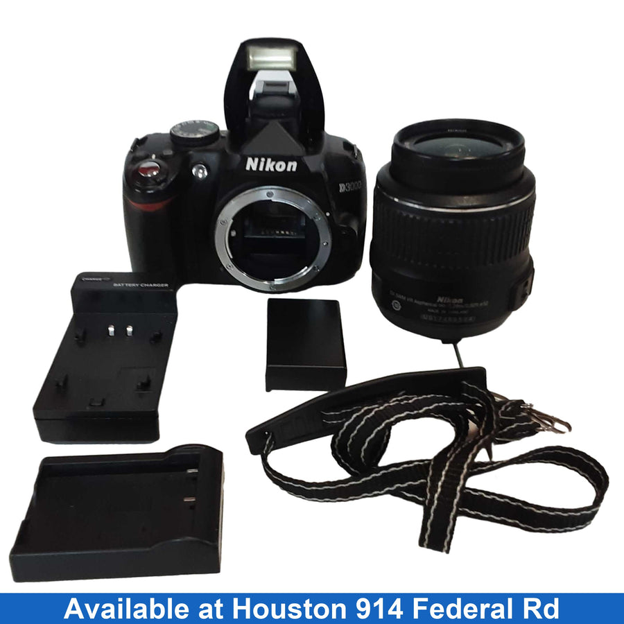 Nikon D3000 Black Digital SLR Camera