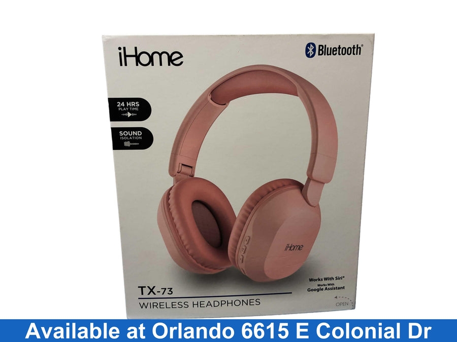 Ihome Tx-73 Pink Stereo Headphone