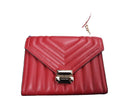 Michael Kors Whitney Quilted Shoulder Bag Red Purse / Handbag