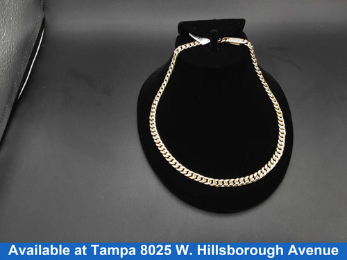 Cuban Link Chain - Yellow Gold 14k (.585) 17 grams 16 inch