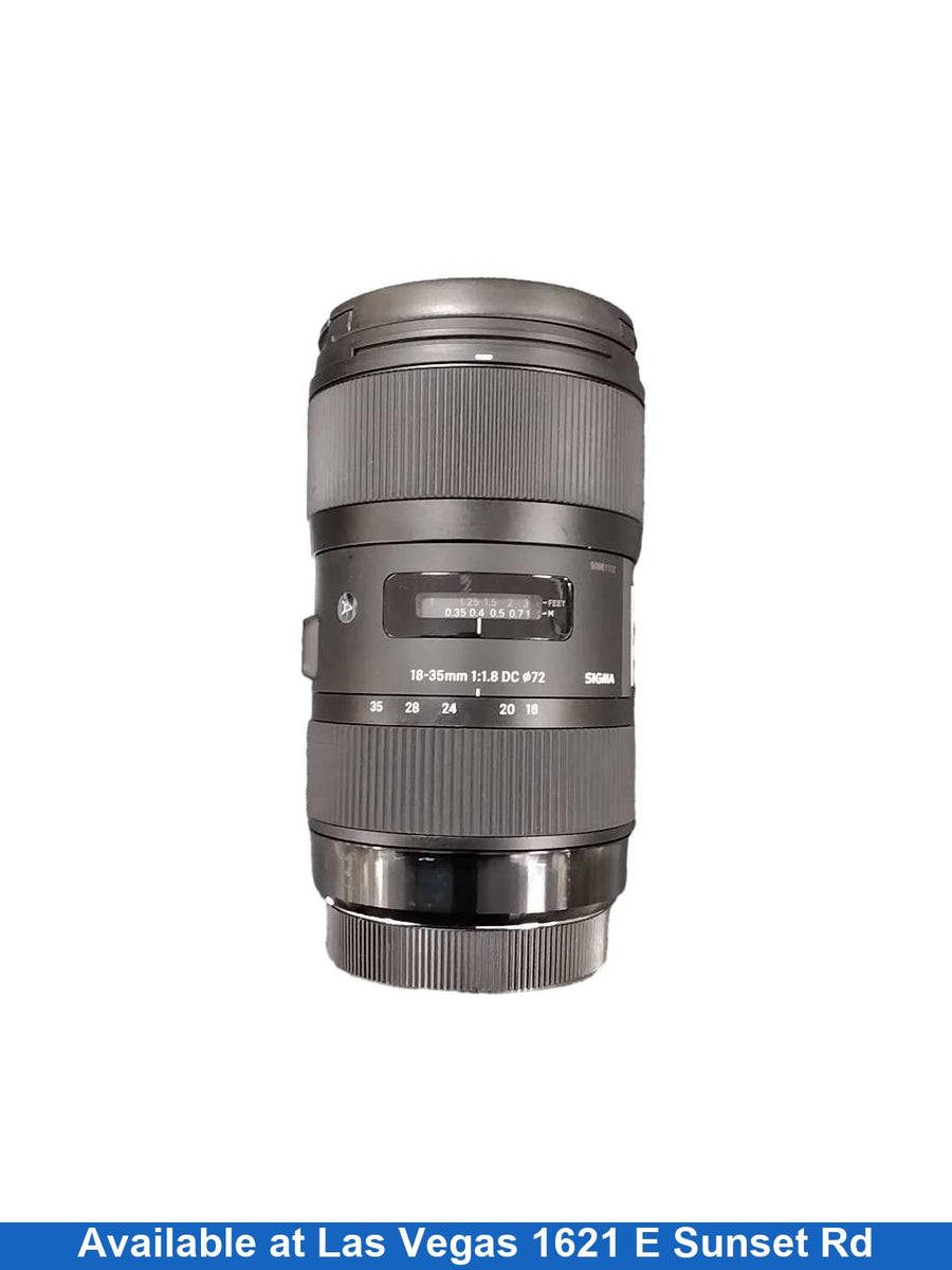 Sigma 18-35 Black Photographic Lens