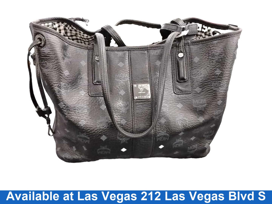 Mcm 11351610 Visetos Black Purse / Handbag