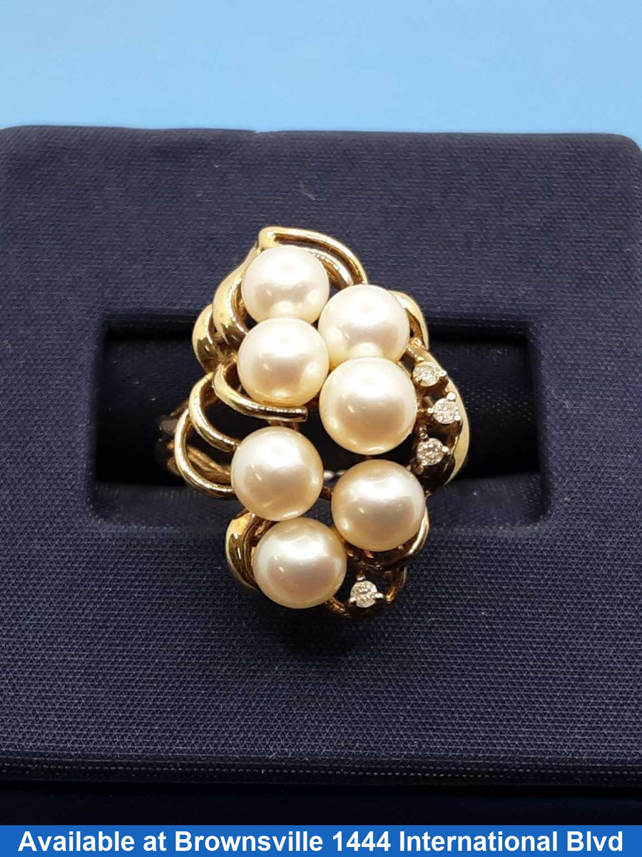 Women's Ring - Yellow Gold 14k (.585) 3.9 grams Size 6