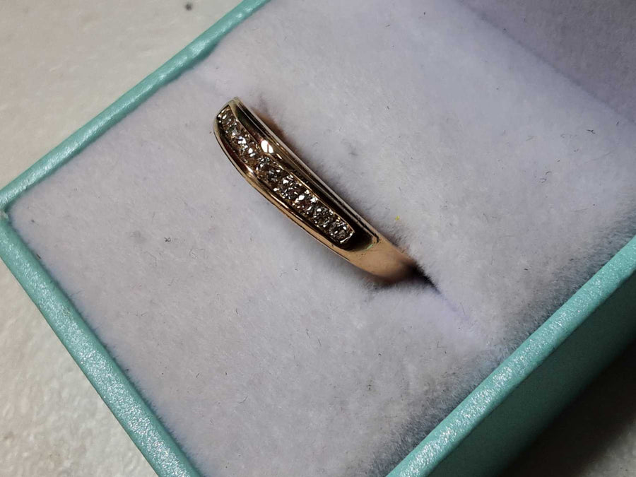 Ring - Wedding Band - Yellow Gold 14k (.585) 3 grams Size 7