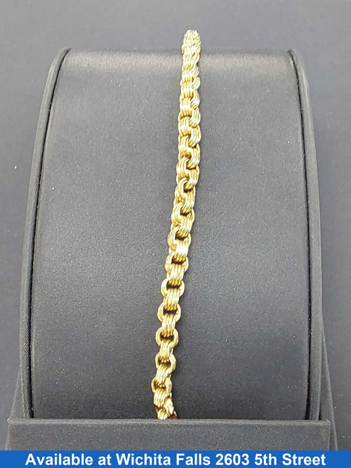 Bracelet - Yellow Gold 10k (.417) 7.8 grams 8 inch