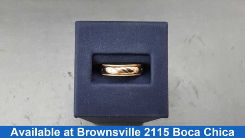 Ring - Wedding Band - Yellow Gold 14k (.585) 4.1 grams Size 8.5