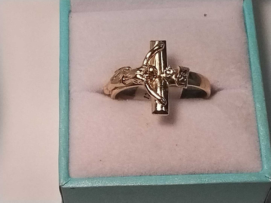 Men's Ring - Yellow Gold 14k (.585) 4.8 grams Size 10