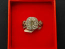 Ring - Wedding Set - White Gold 10k (.417) 9.2 grams Size 7