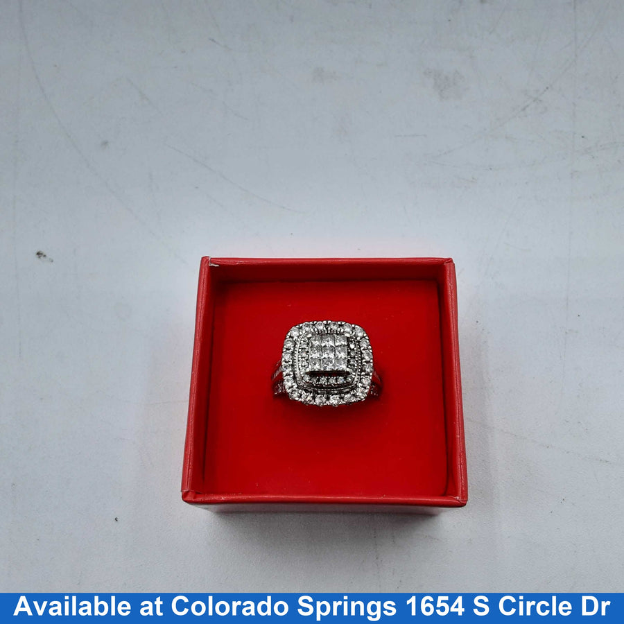 Women's Ring - White Gold 14k (.585) 5.2 grams Size 20