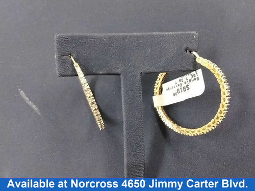 Bangle Earrings - Yellow Gold 10k (.417) 7.3 grams