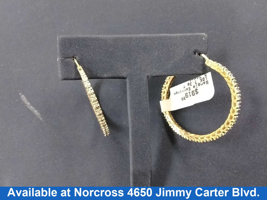 Bangle Earrings - Yellow Gold 10k (.417) 7.3 grams