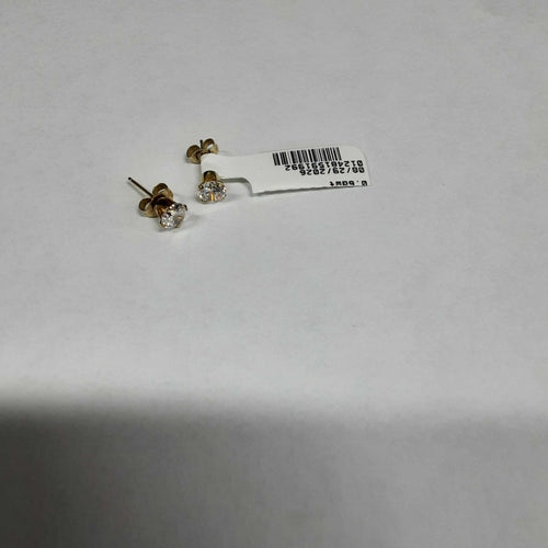 Double Stud Earring - Yellow Gold 14k (.585) 0.8 grams