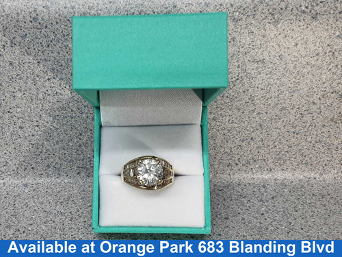 Ring - Engagement Set - Yellow Gold 14k (.585) 7.8 grams Size 7