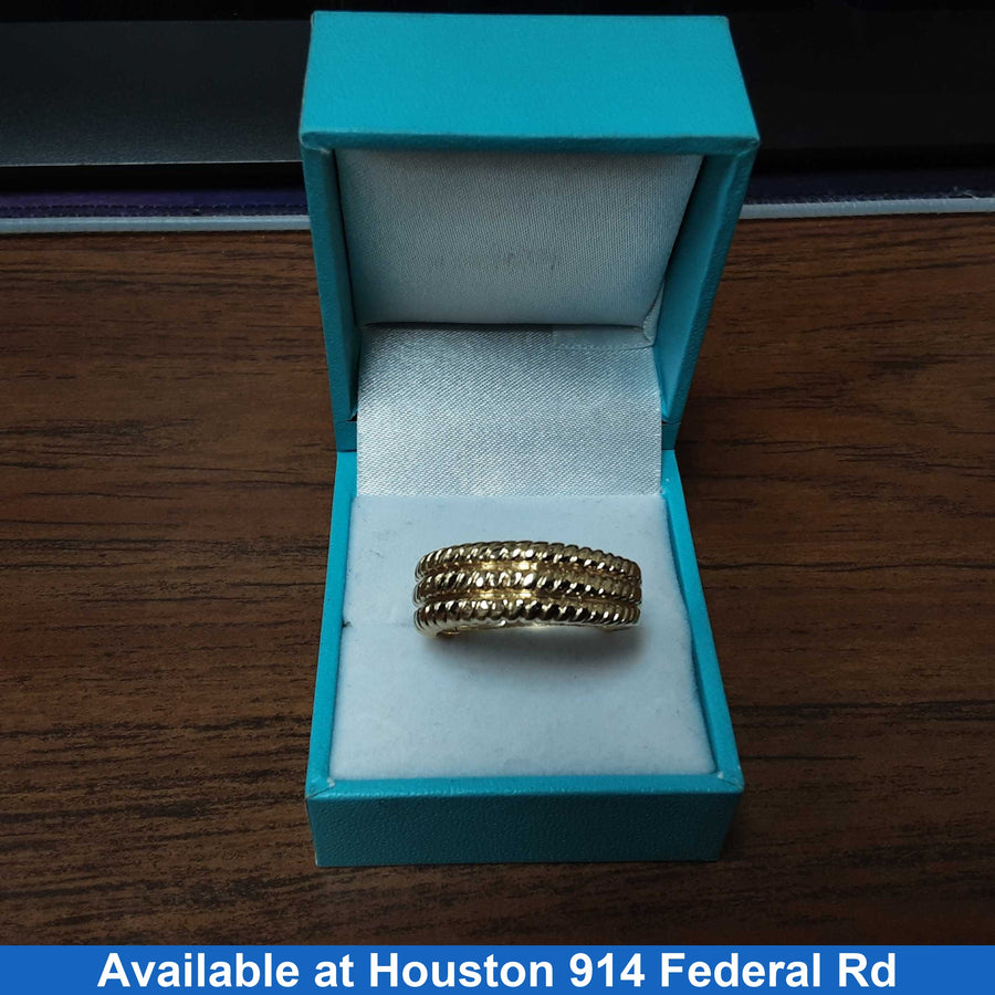 Ring - Wedding Band - Yellow Gold 18k (.750) 7.5 grams Size 10.5