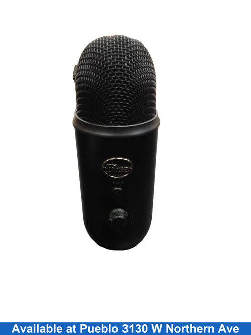 Blue 888-000322 Black Corded Microphone