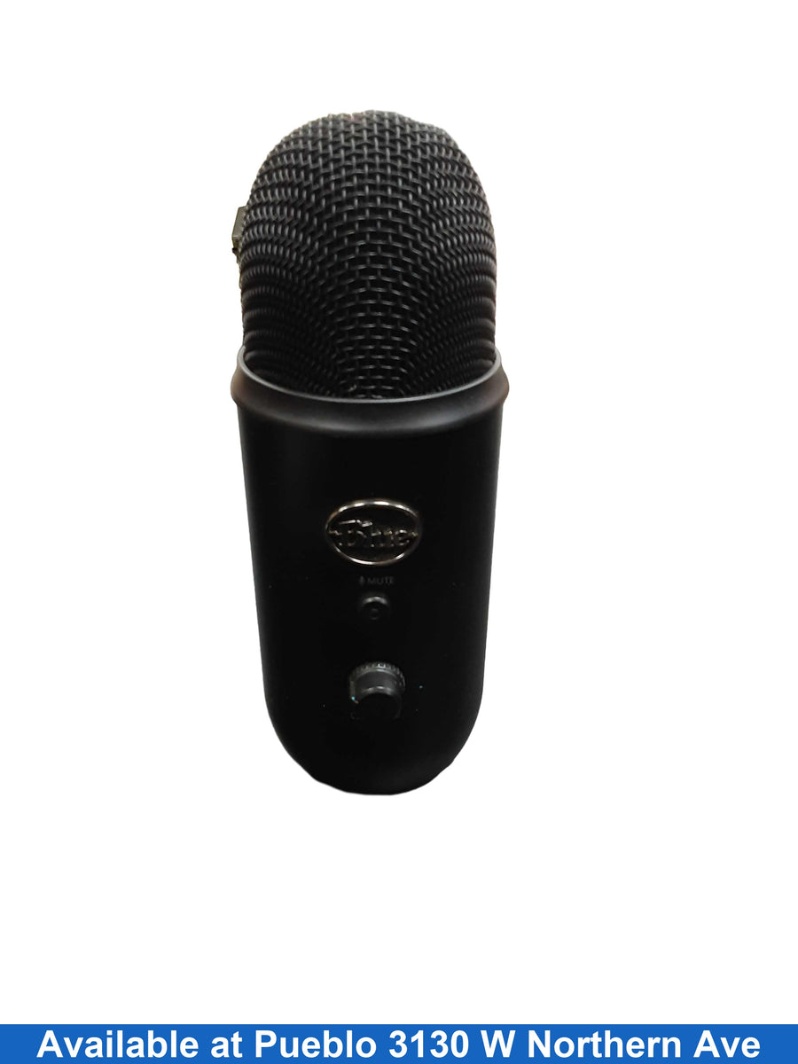 Blue 888-000322 Black Corded Microphone