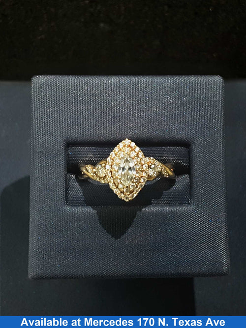 Women's Ring - Anniversary - Yellow Gold 10k (.417) 3.7 grams Size 20