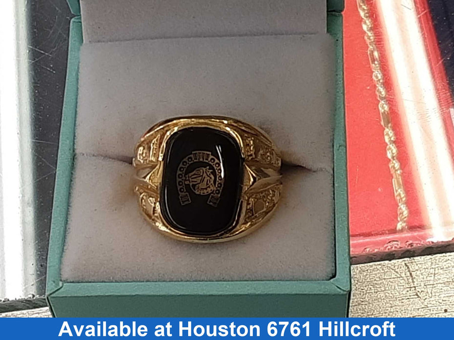 Men's Ring - Yellow Gold 14k (.585) 9.7 grams Size 10