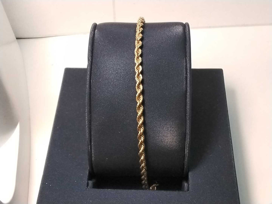 Rope Bracelet - Yellow Gold 14k (.585) 5.3 grams 8 inch