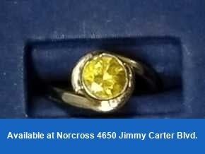 Women's Ring - Solitaire - Yellow Gold 18k (.750) 2.7 grams Size 20