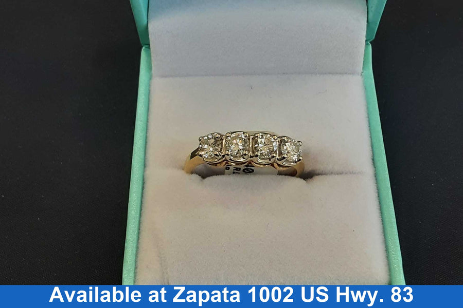 Women's Ring - Yellow Gold 14k (.585) 2.9 grams Size 9.5