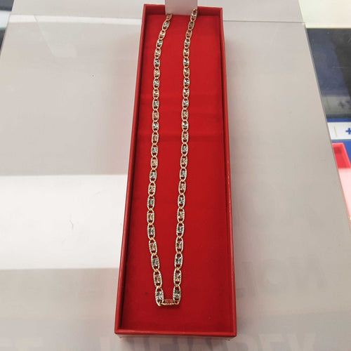 Tricolor Chain - Tricolor Gold 10k (.417) 11.4 grams 24 inch