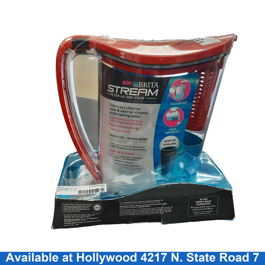 Brita Stream With Filter Red Small Kitchen Appliance
