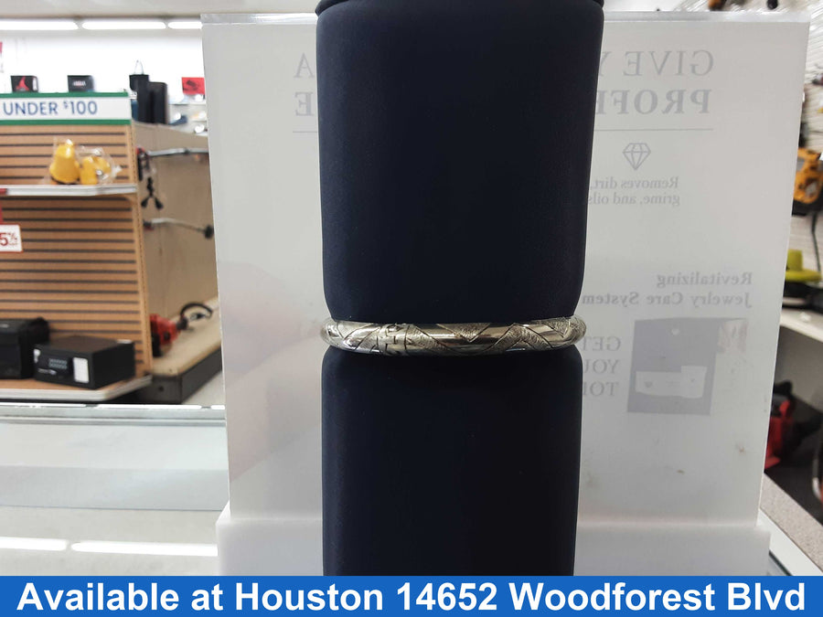 Bangle Bracelet - Silver 9.5 grams 4 inch